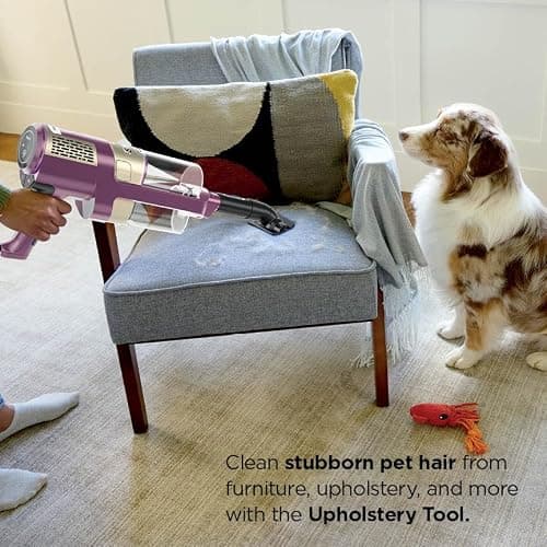 Shark POWERDETECT Ultra-Light Corded Stick Vacuum with DuoClean Technology, Self-Cleaning Brushroll for No Hair Wrap, Anti-Allergen Complete Seal, and Odor Neutralizer Technology, Purple, HZ4001AMZ thumbnail 4