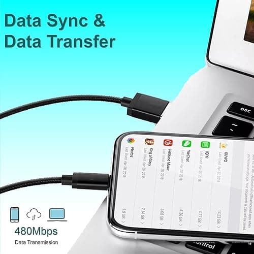 MOBISTAR USB C Charger Cable 1M, Type C Fast Charging Cable 3A Nylon Braided Lead Compatible with Samsung Galaxy S23/S22/S21/A54, MacBook, Huawei, Google Pixel, Sony Xperia (RoseGold, 1M) thumbnail 6