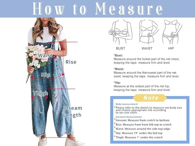 chouyatou Women Loose Adjustable Strap Denim Bib Overall Jeans Distressed Wide Leg Baggy Overalls Jumpsuit thumbnail 6