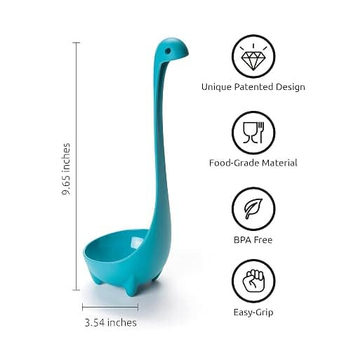 OTOTO The Original Nessie Ladle - Soup Ladle, Cute Gifts, Funny Kitchen Gadgets, Loch Ness design, Cooking Gifts for Mom - Cute and Practical Kitchen Utensils - Unique Gifts for Women thumbnail 3