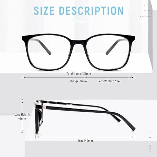 Gaoye Ultralight Blue Light Glasses for Women - Computer Protection Glasses for All Day Comfort - Anti UV Glare & Eyestrain thumbnail 6