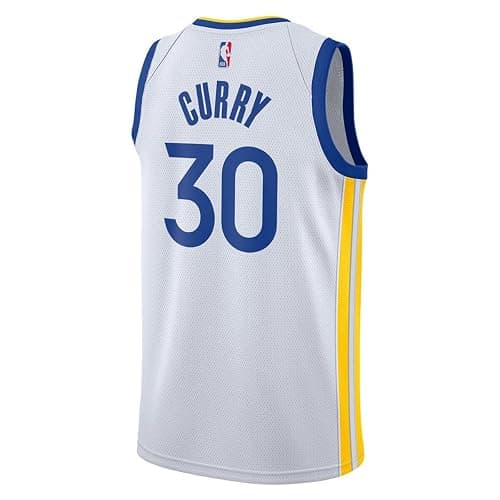 Stephen Curry Golden State Warriors NBA Kids Youth 8-20 Association Edition White Swingman Jersey thumbnail 3