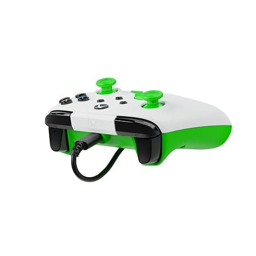 Turtle Beach Rematch Core Bianco/Verde - Gamepad cablato - Con licenza per Xbox Series XS, Xbox One e PC - Pulsanti audio, motori Rumble e grilletti a impulsi, cavo da 3 m thumbnail 6
