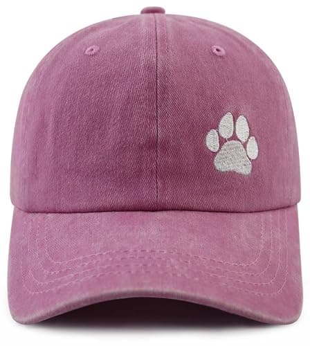 Dog Paw Hat for Men Women, Funny Adjustable Cotton Embroidered Dog Lovers Baseball Cap thumbnail 2