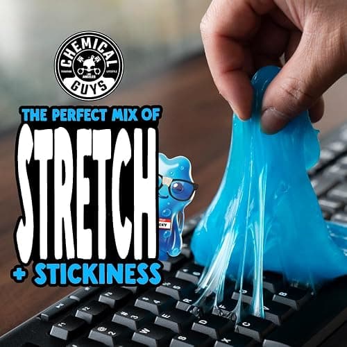 Chemical Guys Sticky Icky Car Cleaning Gel, Green Apple, Interior Car Cleaner, Reusable Automotive Crevice & Interior Dust Cleaner for Air Vents, Consoles, Cup Holders & Keyboards, 4 Pack (100g Each) thumbnail 4