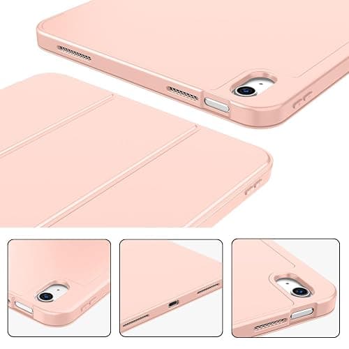 ZryXal iPad (A16) Case/iPad 10th Generation Case [11-Inch 2025/10.9 Inch 2022] with Pencil Holder, Smart Cover with Soft TPU Back [Support Auto Wake/Sleep] (Bisque) thumbnail 3