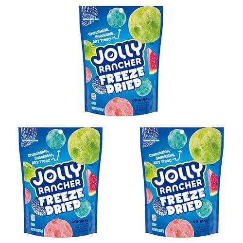 Jolly Rancher Candy, Fruit Flavored, 3.1 oz | Freeze Dried | Pack of 3 - Image 1
