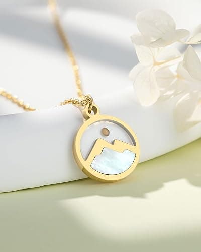 Eryuor Silver/Gold Moving Mountains-Mustard Seed Faith Necklace for Women Teens thumbnail 3
