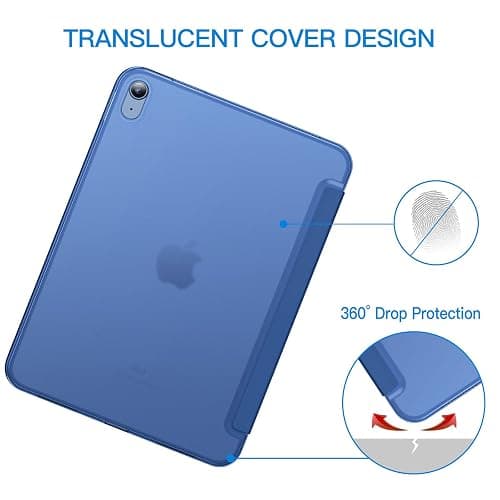 JETech Hülle für iPad (A16) 11./10. Generation (2025/2022), Dünn Ständer Harter Rücken Abdeckung Schutzhülle mit Auto Schlafen/Wachen (Navy) thumbnail 4