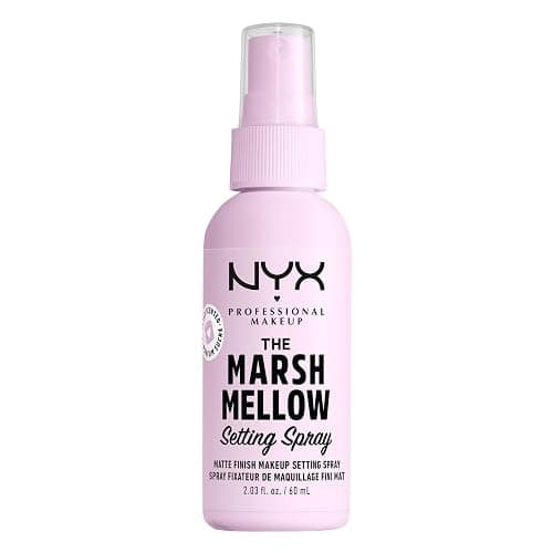 NYX Professional Makeup Marshmellow Matte Setting Spray, With MARSHMELLOW ROOT, 10-in-1 Makeup Extending Benefits, 16H wear, Smoothes, Reduces Shine, Minimizes pores, Smudge-resistant, Vegan formula - Image 1
