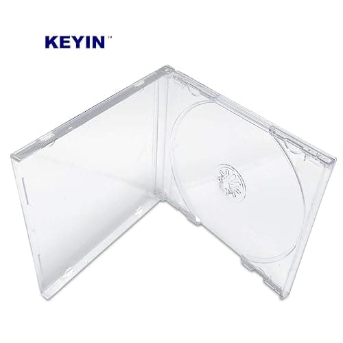 KEYIN Standard Clear CD Jewel Case - Premium, 10 Pack thumbnail 3