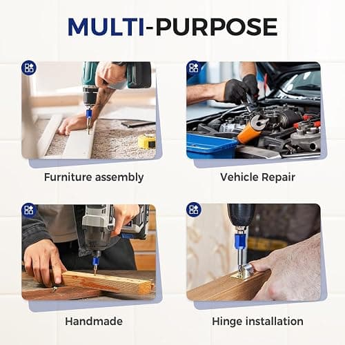 Strong Magnetic Screw Holder Ring, 2026 New Screwdriver Head Magnetic Ring Bit, Universal Magnetic Screw Holder for Drill, Anti-Slip Screwdriver Holder for Power Tools, Mechanics & Carpenters (A) thumbnail 6