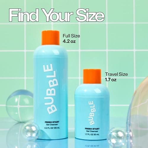 Bubble Skincare Fresh Start Gel Face Wash - Gentle PHA Exfoliating Facial Cleanser to Reduce Oil + De-Clog Pores - Daily Face Cleanser with Aloe Vera to Soothe Sensitive Skin - Vegan Skin Care (125ml) thumbnail 8
