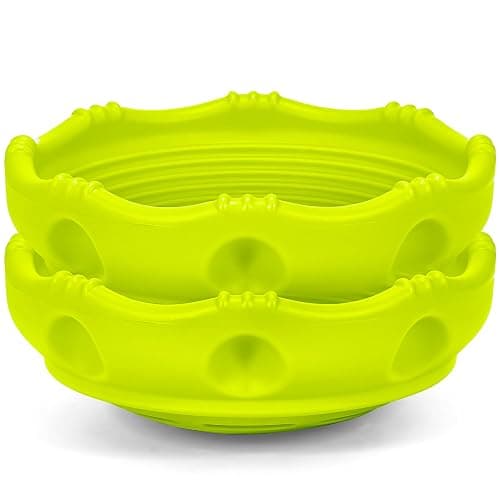 Simplay3 Two Sided Rock Around Wobble Disk and Climbing Dome 2 Pack for Toddlers and Kids - Rocking and Climbing - Indoor/Outdoor - Yellow/Green, Made in USA (2 Pack) thumbnail 4