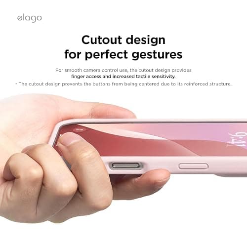 elago Compatible with iPhone 16 Case, Premium Liquid Silicone Case, Full Body Protective Cover, Shockproof, Slim Phone Case, Anti-Scratch Soft Microfiber Lining, 6.1 inch (Lovely Pink) thumbnail 6