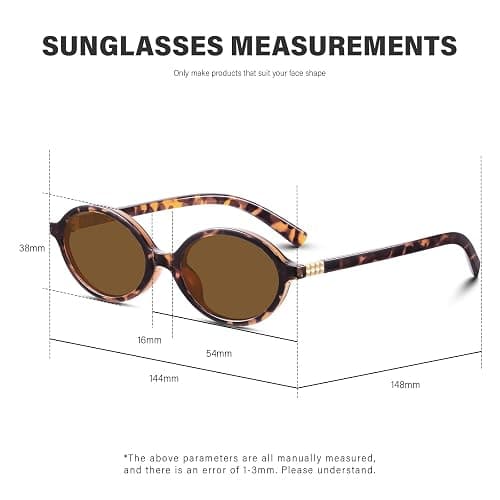 KUGUAOK 4PACK Retro Oval Sunglasses for Women Trendy Small Frame 90s Sun Glasses UV Protection Y2k Fashion Shades thumbnail 6