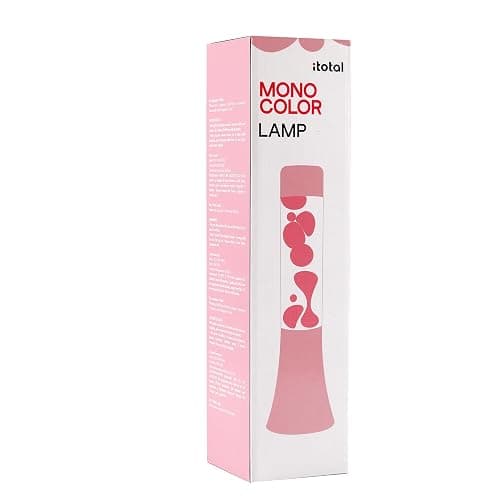 I-TOTAL® - Small Lava Lamp, Bubble Effect, Coloured Lava Lamp (Pale Pink) - 30 cm thumbnail 2