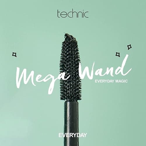 Technic Mega Lash Water Resistant Mascara - Vegan, Ultra Black, Water Resistant, Hard wearing, Smudge-Proof, Lash Building Formula For Volume Glam Lashes - 12ml thumbnail 5