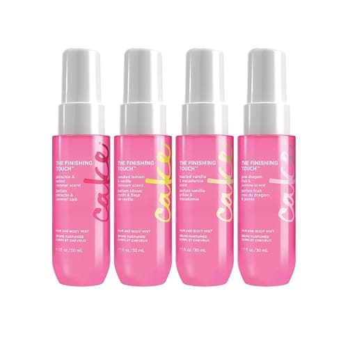 Cake Beauty Hair and Body Mist Travel Gift Set, The Finishing Touch- Fine Fragrance Mist – Infused with Aloe and Argan Oil –4 x 30mL/ 1 oz. thumbnail 4