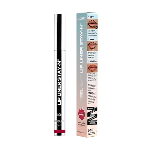Sacheu Lip Liner STAY-N Peel Off Lip Stain, Longwear, getREDy | Water-resistant, transfer & smudge-proof, lip tint with hyaluronic acid & vitamin E for conditioning benefits, matte finish thumbnail 12