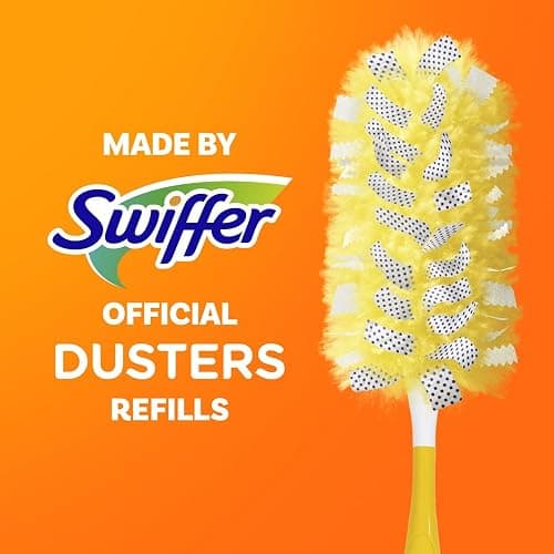 Swiffer Duster Kit with 3 ft Extendable Handle, Heavy Duty Dusting Starter Kit with 12 Refills, for Ceiling Fans, Vents and Hard to Reach Places thumbnail 4