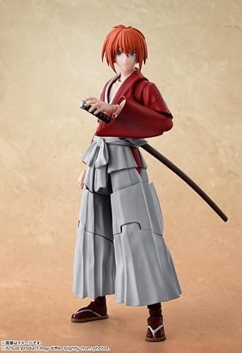 TAMASHII NATIONS - Rurouni Kenshin: Meiji Swordsman Romantic Story - Kenshin Himura, Bandai Spirits S.H.Figuarts Action Figure thumbnail 3