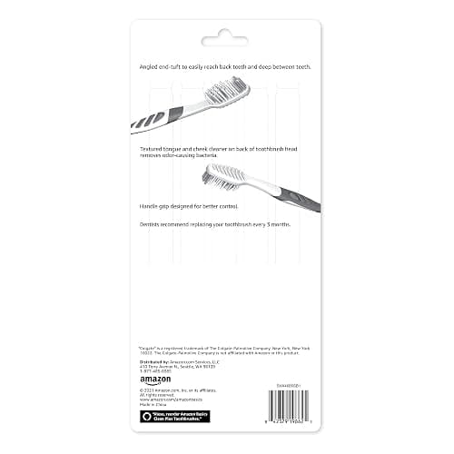 Amazon Basics Clean Plus Toothbrushes, Soft, Full, 10 Count, 1 Pack (Previously Solimo) thumbnail 2