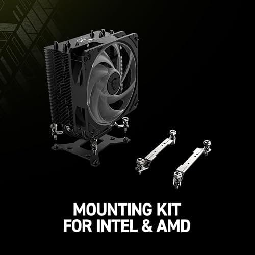 MSI MAG COREFROZR AA13 - ARGB CPU Air Cooler - LGA 1700/1851 / AM5/AM4 Compatible - 120mm ARGB PWM Fan - Direct Touch Heat-Pipes - Pre-Applied Thermal Paste - Black thumbnail 10