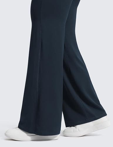 CRZ YOGA Softretch No Front Seam Wide Leg Pants 28''/ 30''/ 32" for Women - High Waist Yoga Lounge Buttery Soft Comfy Casual thumbnail 5