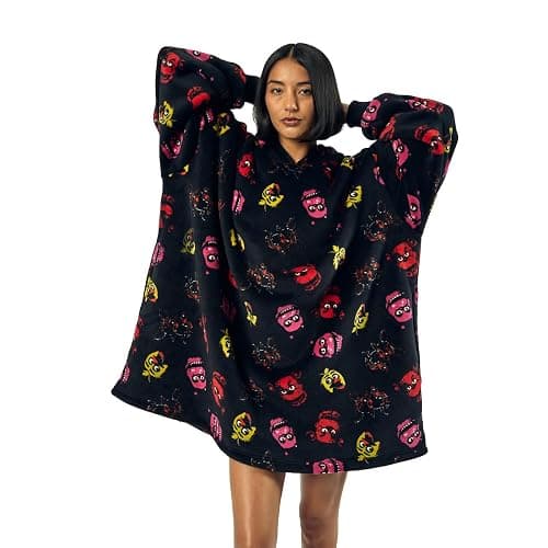 Five Nights At Freddy's Neon Character Heads Oversized Wearbable Hooded Blanket-OSFA thumbnail 2