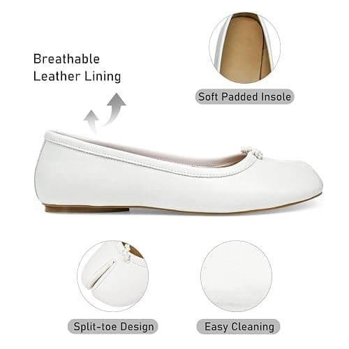 POYOIOR Tabi Flats Women Split Toe Shoes Wide Width Ballet Flats Comfort Casual Work Shoes for Women Office 2025 Spring thumbnail 4
