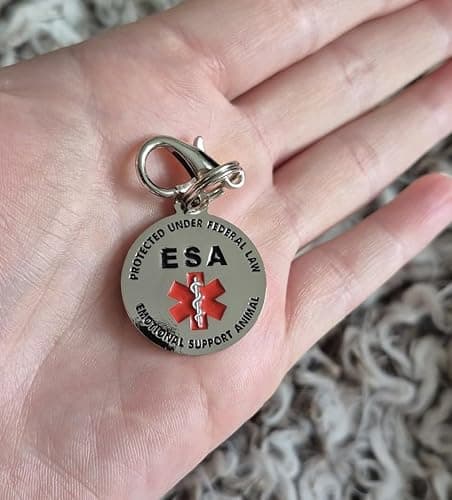 ESA tag Emotional Support Animal tag Emotional Support Animals ID Emotional Support Dog Vest Service Dog Animal ESA Service Dog Patch tag Collar Tags for Small Dogs Collars Medical Patches sevice ESA thumbnail 6