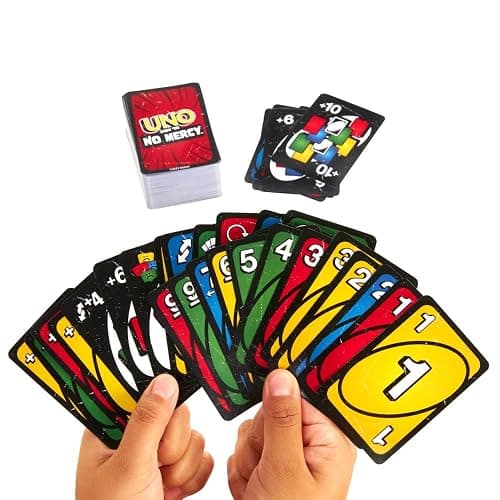 Mattel Games UNO Show ‘em No Mercy Card Game for Kids, Adults & Family Parties & Travel with Extra Cards, Special Rules & Tougher Penalties thumbnail 7