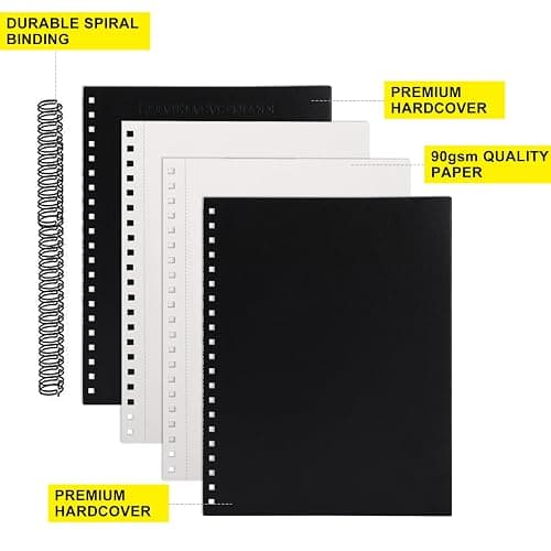 8.5x11inches Hardbound Sketch Book, Spiral Bound Sketch Pad, 80-Sheets 90gsm Inner Paper, Acid Free Drawing Art Paper, Prefect Works with Kids and Adults thumbnail 5