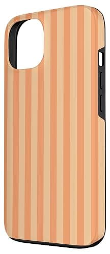 Elegant Orange and Peach Stripes Elegant Vertical Lines Case for iPhone 13 thumbnail 2