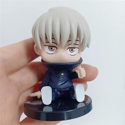 QAHEART 7PCS/Set Anime JJK Figure, Q Ver Itadori Yuuji Figure Model, 5-11cm Geto Suguru Figures Cake Toppers Fushiguro Toji Figures Model Desktop Decoration Party Supplies Gifts for Fans thumbnail 5
