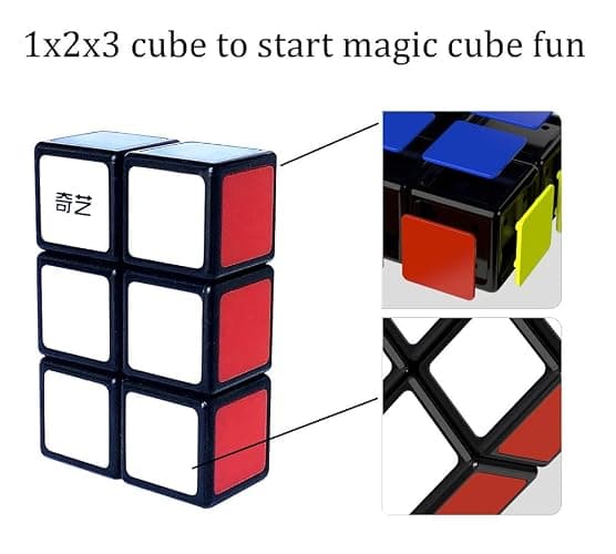 GoodCube 1x2x3 Floopy Cube Black 1x2x3 Speed Cube Puzzle thumbnail 6