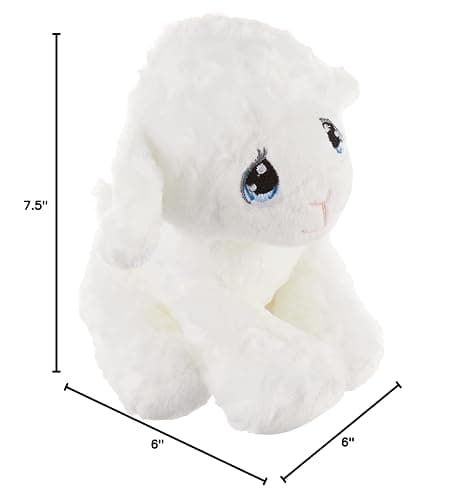 Aurora Precious Moments 7.5" Luffie Lamb Small Adorable Plush | Signature teardrop eyes with heart-shaped inspiration tags thumbnail 4