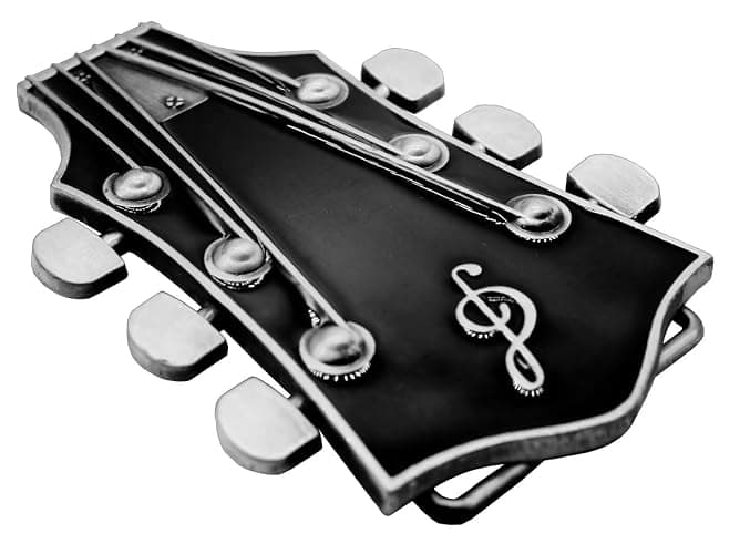 Moranse Western Cowboy Belt Buckles With Music Lover Guitarist Design thumbnail 5