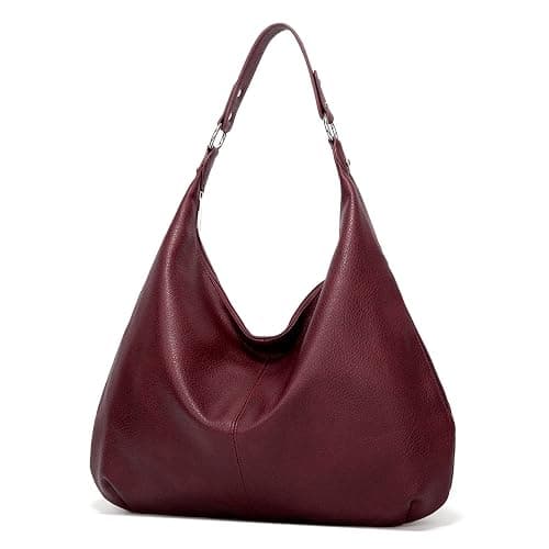 Ashioup Hobo Bags for Women Soft PU Leather Slouchy Bag Shoulder Purse with Zipper thumbnail 4