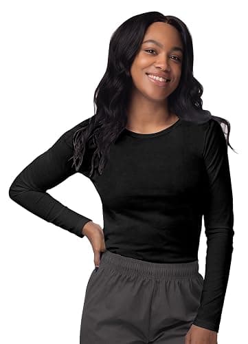 Sivvan Scrubs for Women - Long Sleeve Comfort Underscrub Tee 3-Pack thumbnail 2
