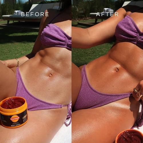 Carroten Intensive Tanning Gel | Browning Indoor/Outdoor Tan Accelerator | Non-Greasy, Water-Resistant with Carrot & Coconut Oil | Vitamin A & E For Moisture & Hydration | 5 Fl Oz + Spatula thumbnail 2
