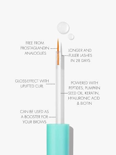 SWEED - Eyelash Growth Serum | Lengthens with Peptides, Biotin, Pumpkin Seed Oil + Keratin | Prostaglandin-Free | Vegan, Cruelty-Free, Clean Beauty (0.10 fl oz | 3 ml) thumbnail 6