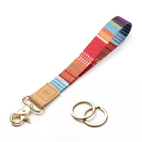 EcoVision Cute Keychain Lanyards for Keys, Wristlet Key lanyard for Women, Badge Lanyards Strap with 2 keyrings - Image 1