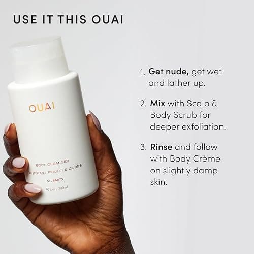 OUAI Body Cleanser, St. Barts - Foaming Body Wash with Jojoba Oil and Rosehip Oil to Hydrate, Nurture, Balance and Soften Skin - Paraben, Phthalate and Sulfate Free Skin Care Products (10 Fl Oz) thumbnail 6