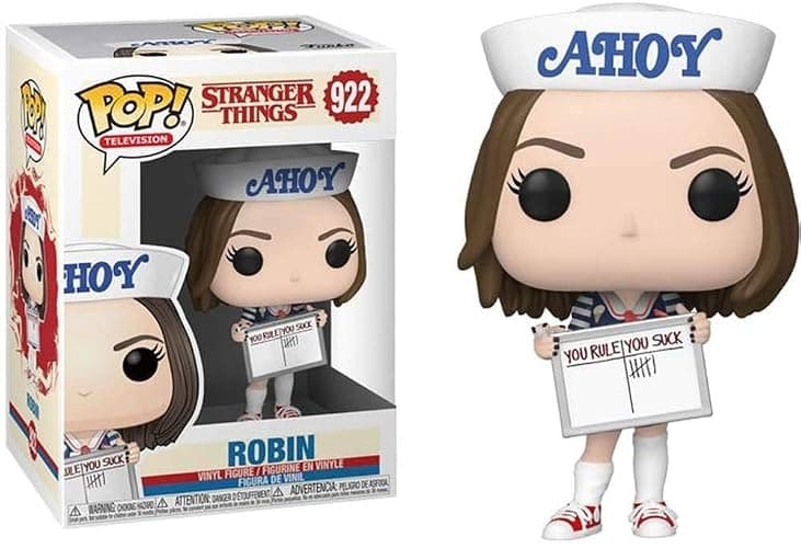 POP [Stranger Things - Robin Buckley Scoops Ahoy Outfit Funko Vinyl Figure (Bundled with Compatible Box Protector Case) thumbnail 3