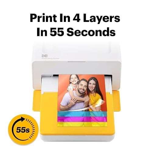 KODAK Dock Plus 4x6'' Photo Printer, 50 Sheets, Docking & Bluetooth Smartphone Printer for iPhone & Android, Instant Color Prints, 4PASS Dye Sublimation thumbnail 4