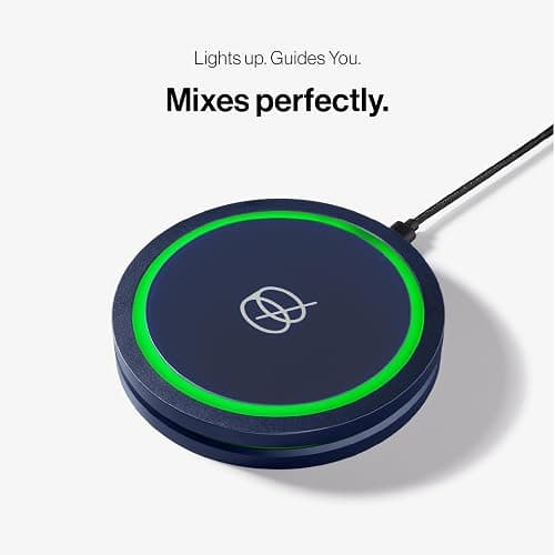 Barsys Smart Coaster 2.0 (Blue) – Portable Cocktail Maker & Drink Mixer | App-enabled drink mixer with LED pour guidance and 1,000+ cocktail recipes. Portable, pod-free design for home bartenders. thumbnail 5