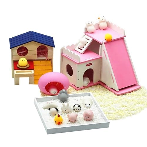 KINGYAO Squishies Squishy Toy 24pcs Party Favors for Kids Mochi Squishy Toy moji Kids Mini Kawaii squishies Mochi Stress Reliever Anxiety Toys Easter Basket Stuffers fillers with Storage Box - 24pcs thumbnail 3