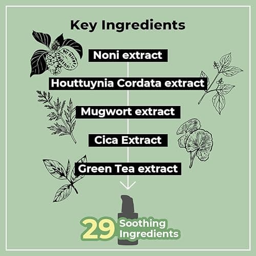 numbuzin No.7 Serum | Mild Green Soothing Serum | Soothing Green Gel for Acne-Prone Skin, Sensitive Redness | Centella Asiatica, Green Tea, Noni | Korean Skincare for Soothing | 1.69 fl. oz. thumbnail 5